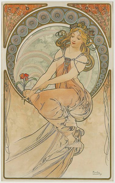 Die Künste 3, Alphonse Mucha von Meisterhafte Meister