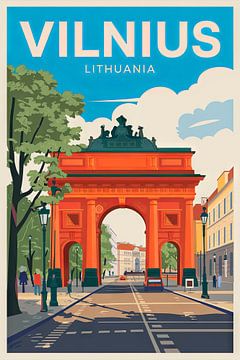 Vilnius, Litouwen. van Poster Art Shop