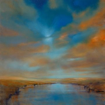 Een straaltje hoop - zonnestralen en wolken van Annette Schmucker