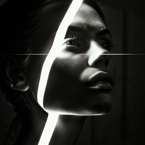Woman - play of lights
