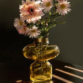 Still life with silk flowers. by Alie Ekkelenkamp