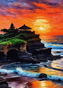 Tanah Lot Zonsondergang van MIROKKU