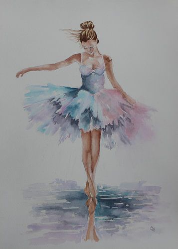 Ballerina im Gleichgewicht