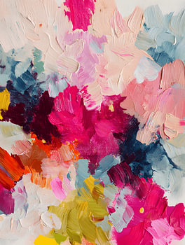 Colourful expressive abstract
