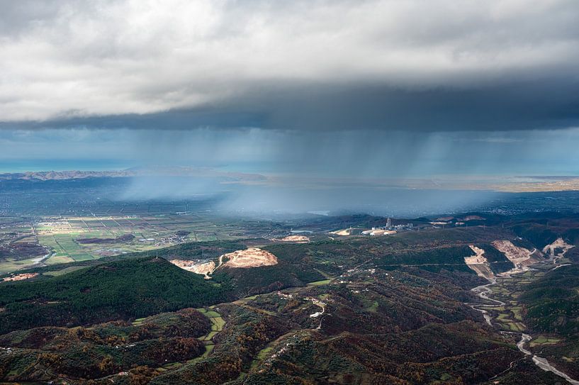 Kruja mountains in Albania by Werner Lerooy