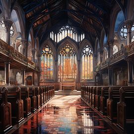 Church inside by TheXclusive Art