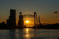 Sunset on the Maas