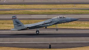 Start der F-15C Eagle der Air National Guard.