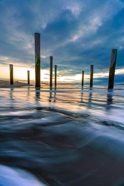 Palendorp Petten lors d'un magnifique coucher de soleil par Bas Banga
