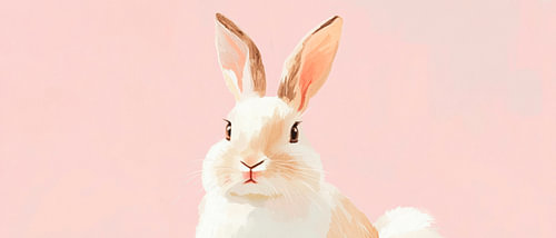 Stuiterende dromen - Zacht konijntje pastel magie - Fluffy