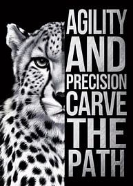 Cheetah with motivational text by Art & Soul Creations