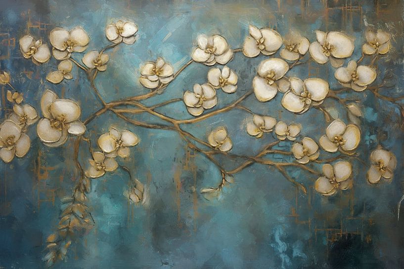 Blossom on Blue by Whale & Sons