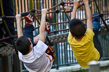 Spelende kinderen Rome