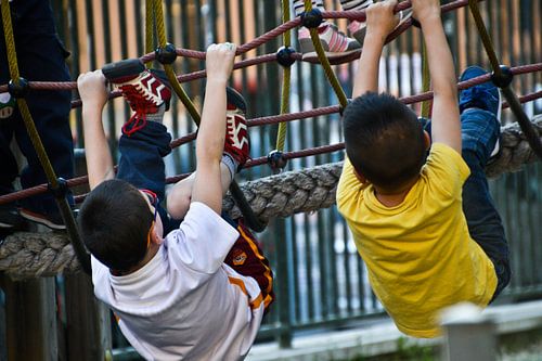 Spelende kinderen Rome
