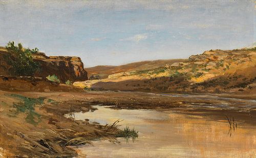 Carlos de Haes-Vallei rivier landschap, Antiek landschap