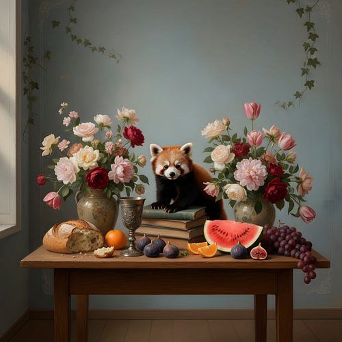 Rode panda-toevluchtsoord: een literair stilleven