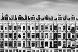 Oude huizen aan de Rotterdamse Maaskade van Martin Bergsma