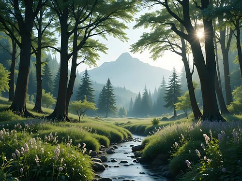 Stream in the forest