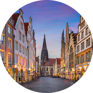 Prinzipalmarkt in Münster, Duitsland van Michael Abid