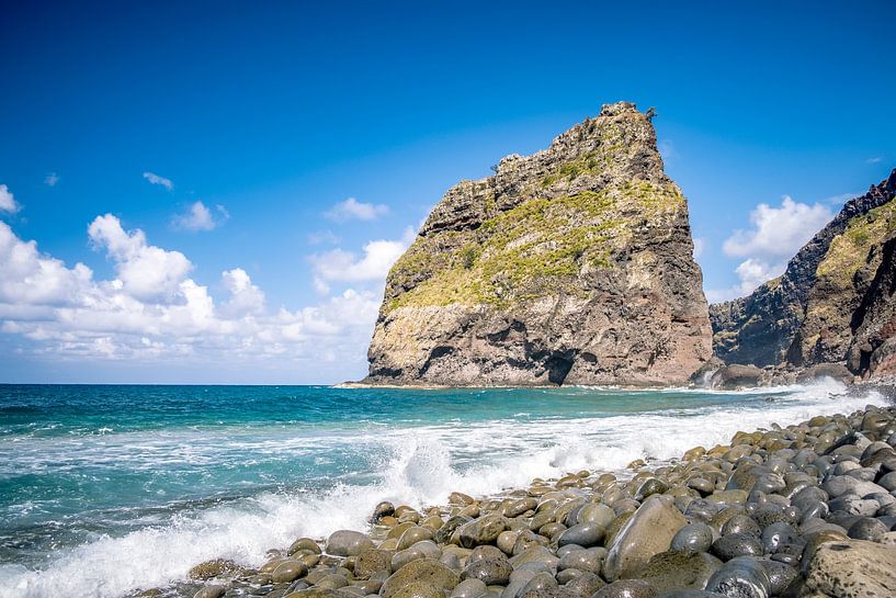 View over the Madeira coastline during a beautiful summer day by Sjoerd van der Wal Photography