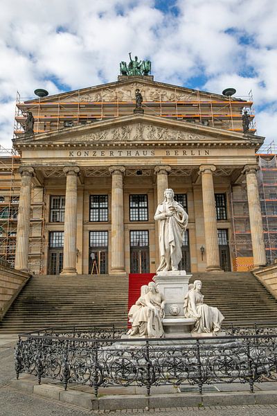 Berlin - Schiller Fountain and Concert Hall by t.ART