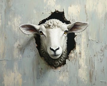 Sheep | Behind the Wall Gaze by OMG Art