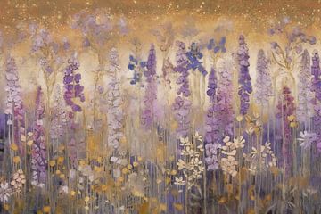 Lila Blume Samt von Whale & Sons