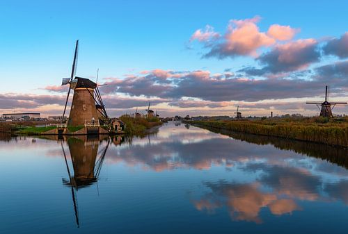 Zonsopgang op Kinderdijk