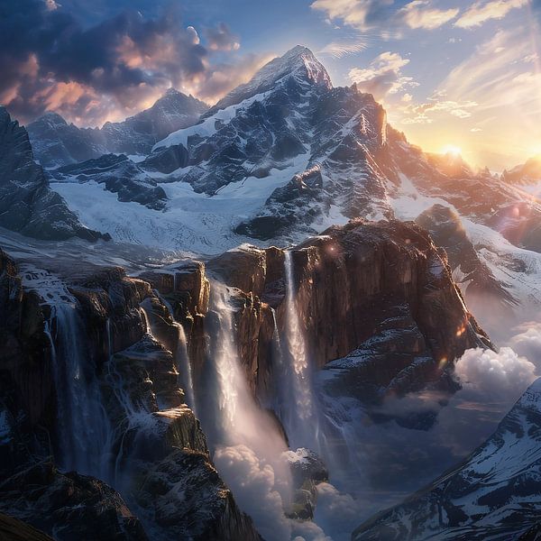 Dramatisch lichtspel van fernlichtsicht