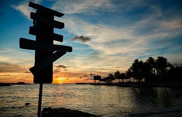 Caribbean signpost by Graham Forrester
