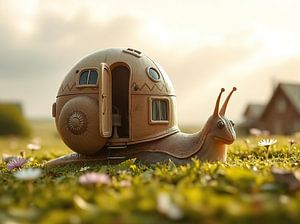 La maison de l'escargot : une maison de rêve en miniature