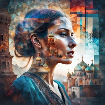 Art Fusion - Russisch van Johanna's Art