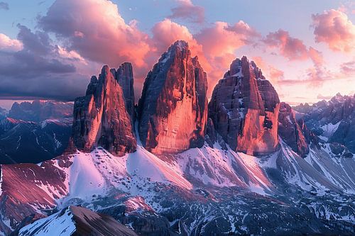 Mountain panorama Dolomites landscape