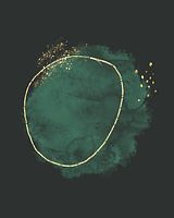 Touch of gold and green