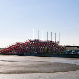 Empty grandstand at Sachsenring by Michael Moser