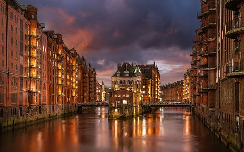Speicherstadt, Hanzestad Hamburg, Duitsland