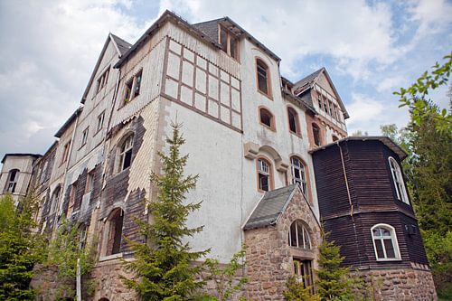 Verloren plaats in het Harz gebergte