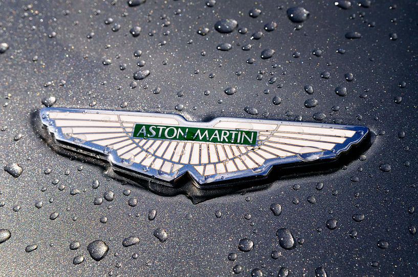 Aston Martin embleem met het logo met de iconische vleugels van Sjoerd van der Wal Fotografie