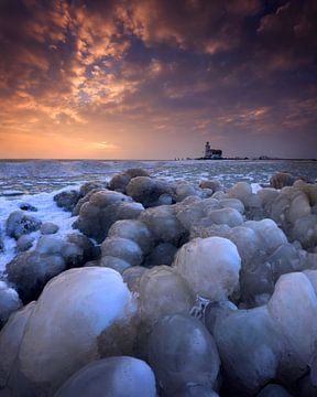 Winter at the Horse of Marken.