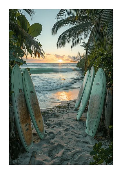 Surfing by Poster Art Shop