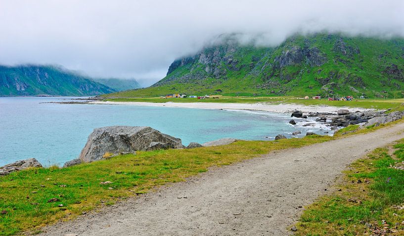 Uttakleiv on the Lofoten Islands by Gisela Scheffbuch