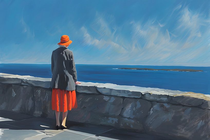 Woman at the edge of the sea by Skyfall