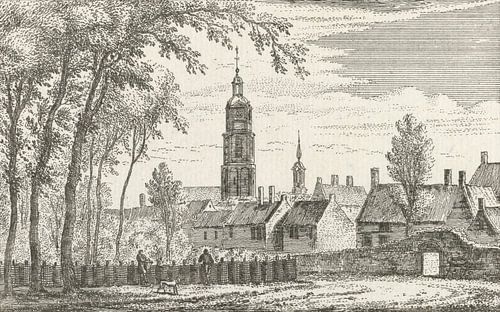 Abraham Rademaker, Gezicht op Buren, 1727 - 1733