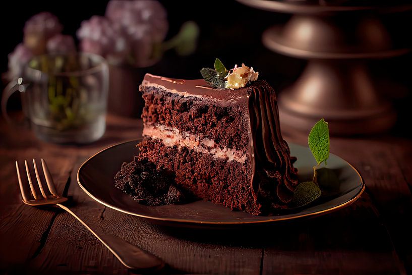 Chocolate Cake by Maarten Knops