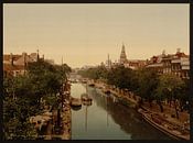 Kloveniersburgwal, Amsterdam von Vintage Afbeeldingen Miniaturansicht