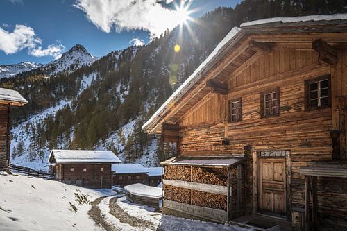 Oberstalleralm in het Arntal, Innervillgraten, Villgratental