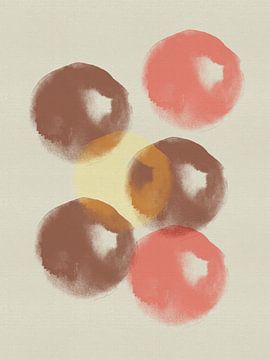 Minimalistische abstrakte bunte Formen II von Abstrakte minimalistische Kunst