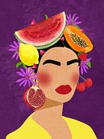 Frida with Fruits