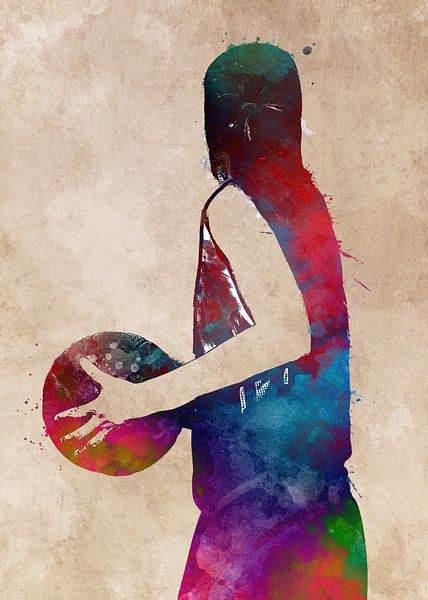 Basketball 9 sport art #basketball by JBJart Justyna Jaszke
