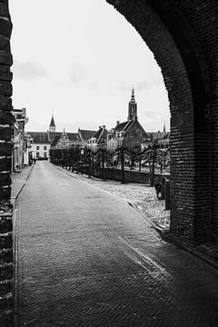 Tour de la Vierge depuis le Koppelpoort sur Amersfoort Fotoprint